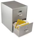 M : Miniature File Cabinet for Business Cards with Built