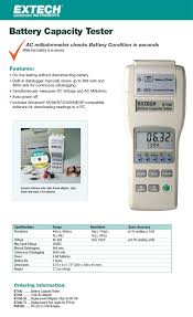 Battery Capacity Tester BT100 EXTECH - (주)오리온텍