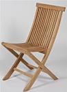 Lot de chaises de jardin pliantes en teck huil: : Jardin