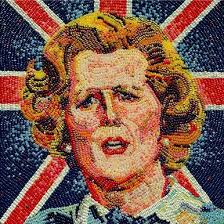 Thatcher&#39;s nickname “Iron Lady” as referenced by this Shepard Fairy knockoff. This delicious portrait by Roger Rocha is made entirely from jelly beans - full_1365432185thatcher_beans