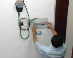 Hình ảnh về vị trí lắp đặt cầu dao, công tắc, ổ điện