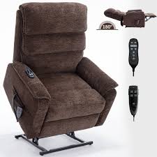Clihome Power Lift Recliner Chair Beige Polyester ...