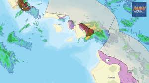 Flash Flood Warning until 9:45 a.m.: 2-3 inches falling over windward East 
Maui