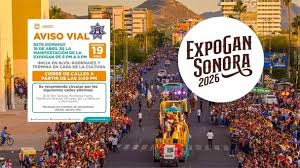 Anuncian cierre vial por Manifestación de ExpoGan Sonora 2026