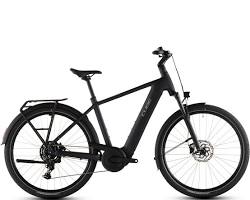 Cube Touring Hybrid ONE 600 electric ebike realistic studio photo side view,