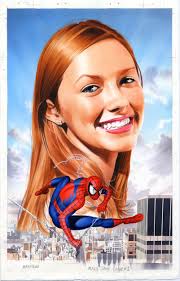 Mike Mayhew Mary Jane #1 Cover Painting Comic Art. Click Image to View Full Size - MJ1%2520Cover%252096