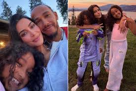Kim Kardashian shares photo with boyfriend Lewis Hamilton and daughter Chicago