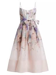 Shop Zimmermann Bliss Floral Corset-Style Cocktail Dress | Saks Fifth Avenue