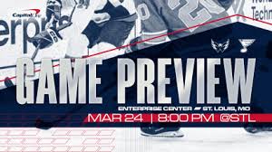 Caps Open Three-Game Trip Tuesday in St. Louis