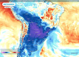 Frente fria e massa de ar polar avançam sobre o Brasil em julho; veja os estados afetados