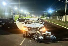 Motociclista morre após colisão frontal com carro em Campo Grande