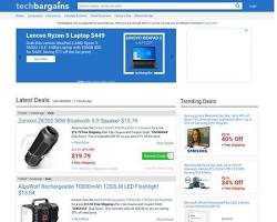 Image of TechBargains website