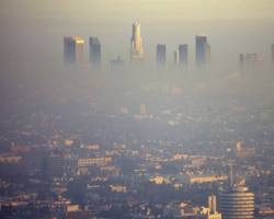 Image of smogfilled California city