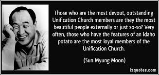 Those who are the most devout, outstanding Unification Church ... via Relatably.com