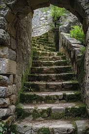 Stone stairs leading to cave | Premium AI-generated image