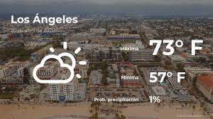 Los Ángeles: pronóstico del tiempo para este lunes 20 de abril