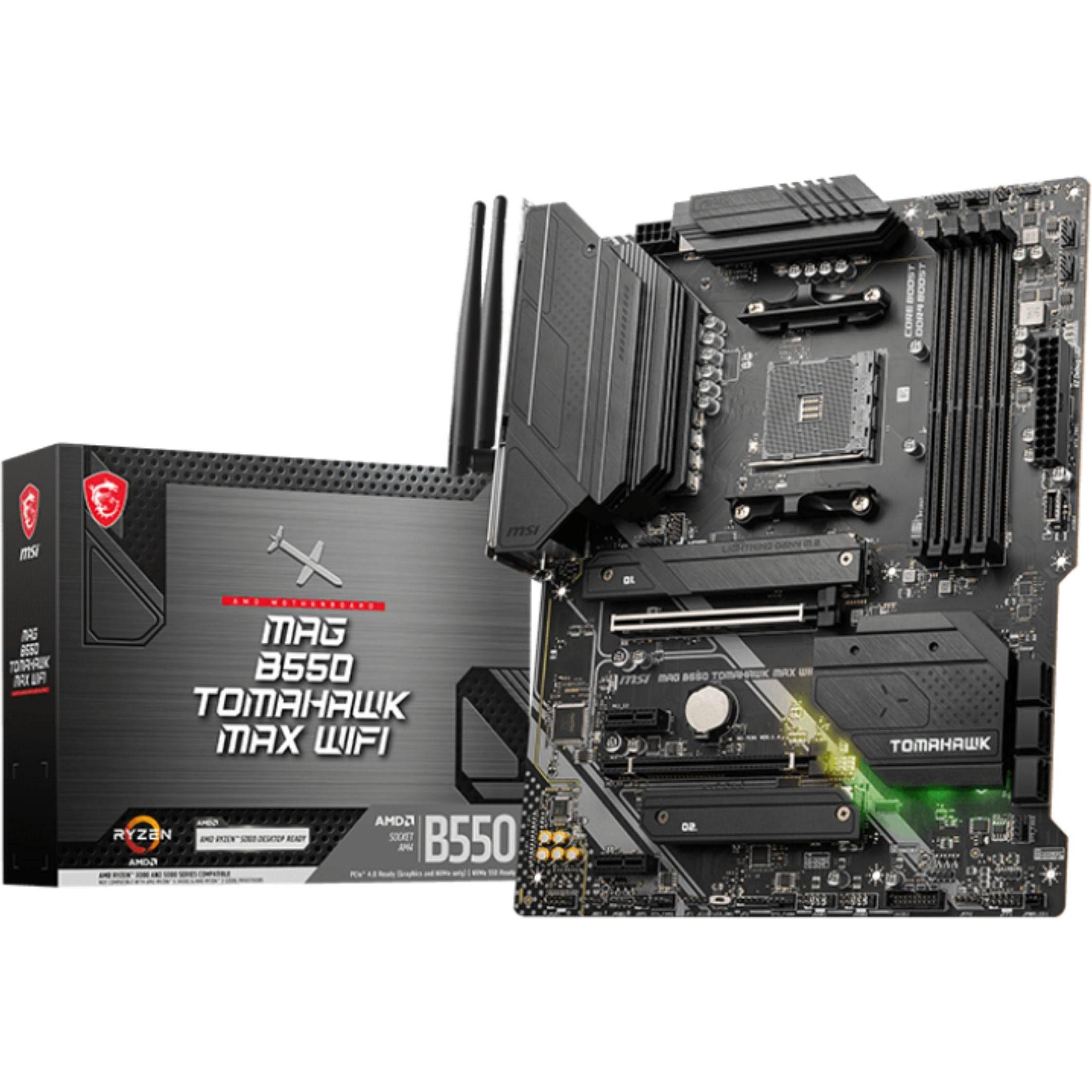 MSI MAG B550 TOMAHAWK MAX WIFI AM4 ATX Motherboard