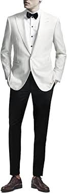 Amazon.com: Qrkoda Men's Two Pieces Suit Peak Lapel One Button Tuxedos Jacket and Pants Formal Dress Ivory : Clothing, Shoes & Jewelry - Product from Amazon.com