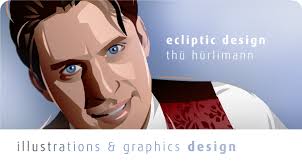 ecliptic design &amp; illustrations, portrait thü hürlimann - head-design