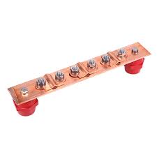 Copper Earth Bar – 3 way - Indelec