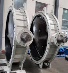 96 Inch API 609 Concentric Rubber Lined Butterfly Valve