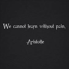We cannot learn without pain.&quot; - Aristotle #quotes #writetip ... via Relatably.com
