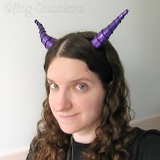 Large Purple and Black Dragon Costume Horns by merigreenleaf - large_purple_and_black_dragon_costume_horns_by_merigreenleaf-d5hcgol