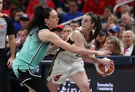 Breanna Stewart Reacts to Caitlin Clark's Ridiculous Logo 3-Pointer