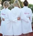 Personalised bridal dressing gowns