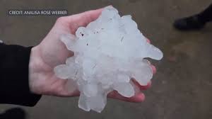 Massive hailstone from Tuesday's storms could be the largest in Illinois history