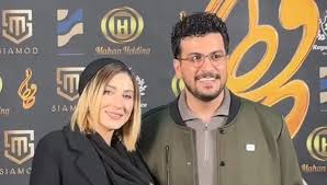 قاب دونفره «امیرحسین قیاسی» و همسرش در جشن حافظ ۲۴ (فیلم)