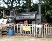 Hollycombe Steam Collection locomotives on display