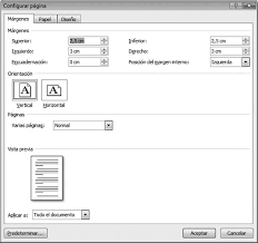 Resultado de imagen para CONFIGURACION DE PAGINA
