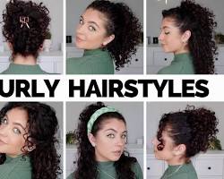 Image of curly hair hairstyle