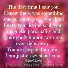 I Am Just Crazy About You. - Love Quotes And Sayings via Relatably.com