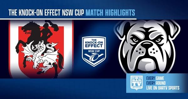 Knock-On Effect NSW Cup Round 25 highlights feature Dragons v Bulldogs and Rabbitohs v Warriors at Redfern Oval