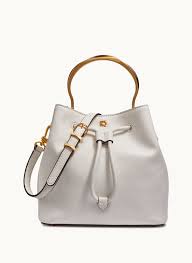 Donna Karan Women's Lawrence Bucket Bag in Brilliant White, Leather - Product from Donna Karan