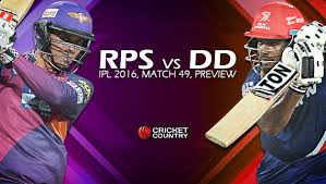 Image result for rising pune supergiants vs delhi daredevils