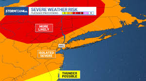 Severe thunderstorm watch in New York with high temperatures