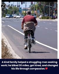 Kindness helps homeless man get job