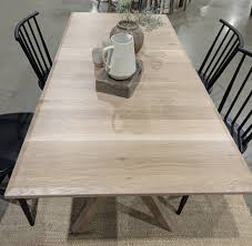 Harvey Trestle Table - modern solid wood trestle table - CCF