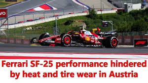 Ferrari SF-25 hampered by brake and tire issues at Red Bull Ring | F1 Austria Grand Prix