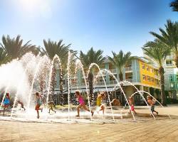 Image of fountains at Camana Bay, Cayman Islands