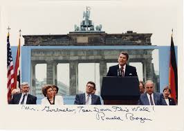 Tear Down This Wall!&quot; Signed Inscribed Photo of Ronald Reagan at ... via Relatably.com