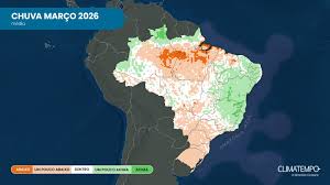 Clima em março de 2026: previsão para todo o Brasil