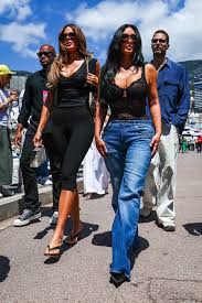 Kim Kardashian Consults the WAG Style Bible To Cheer on Lewis at the Monaco Grand Prix