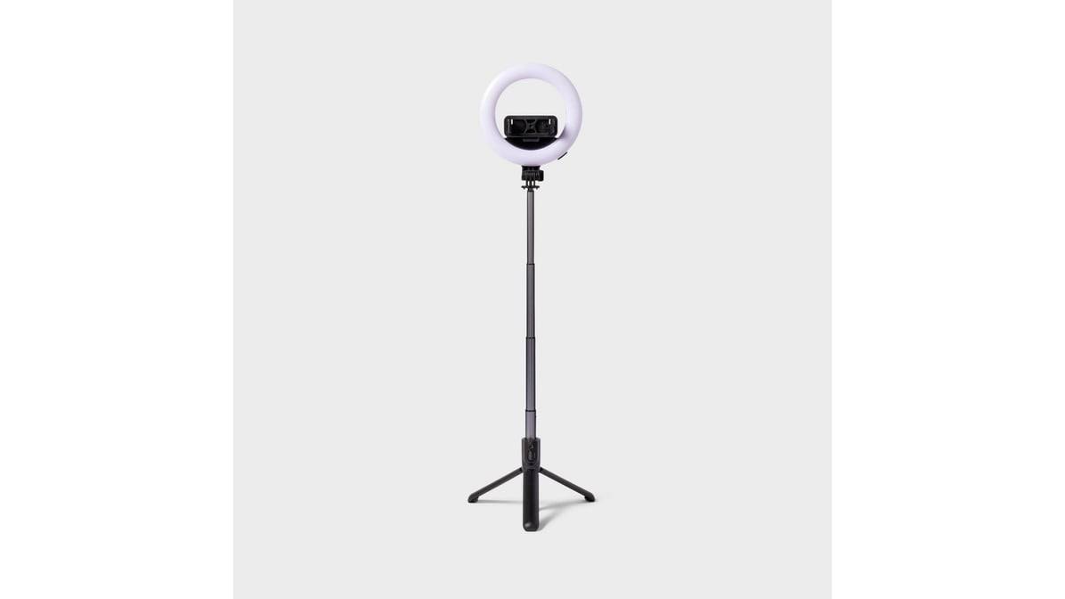 heyday Tripod Selfie Stick with LED Ring Light