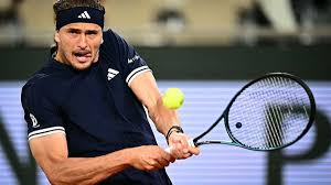 Alexander Zverev at the French Open