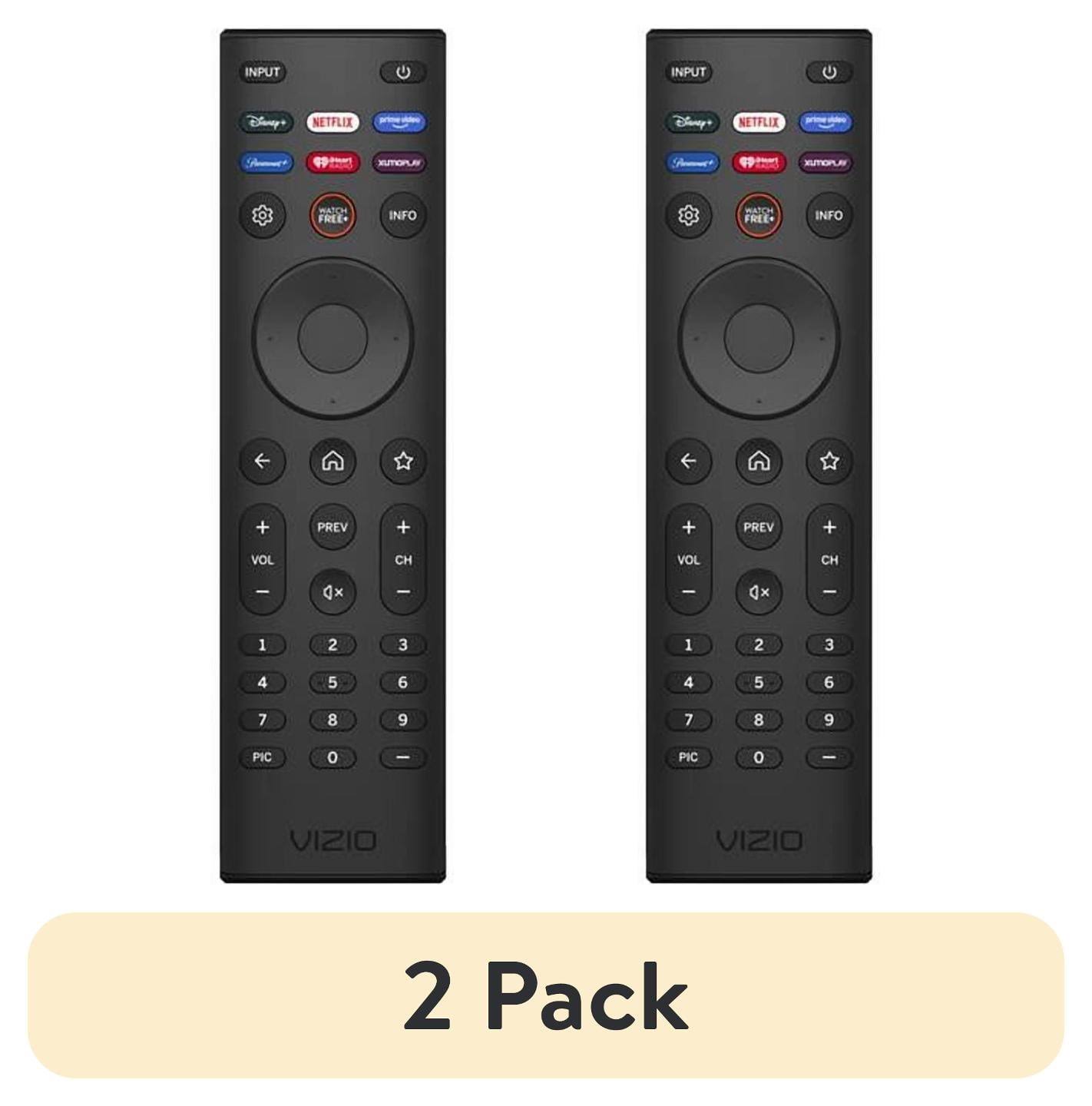 (2 pack) Vizio TV Remote (Universal) - Xrt140, Size: Ship to Home
