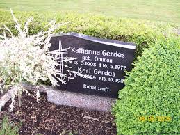 Grab von Karl Gerdes (06.0?.1904-16.10.198?), Friedhof Marcardsmoor